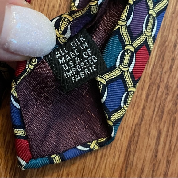Christian Dior Monsieur silk tie made in USA - Picture 8 of 11